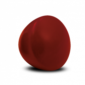 Standard Knob, beech wood, lacquered wine red, ø44mm / 3344