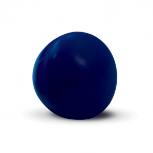 Standard Knob, beech wood, lacquered blue, ø44mm / 3340