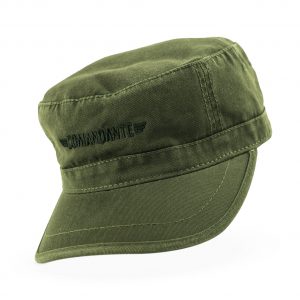 Comandante field cap, heavy cotton, olive green 1860