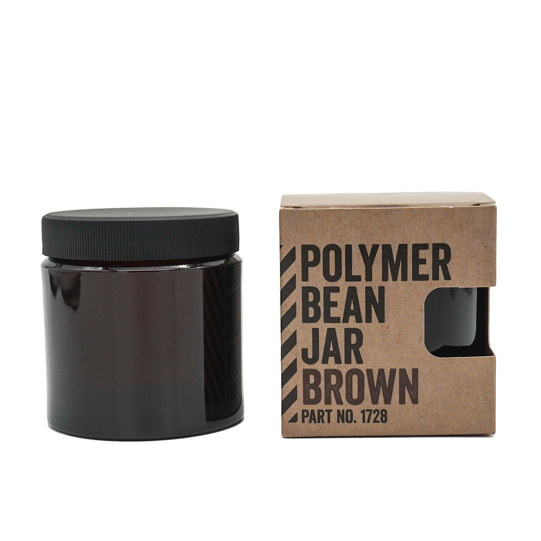 Comandante Polymer Bean Jar, Brown + Lid / 3542