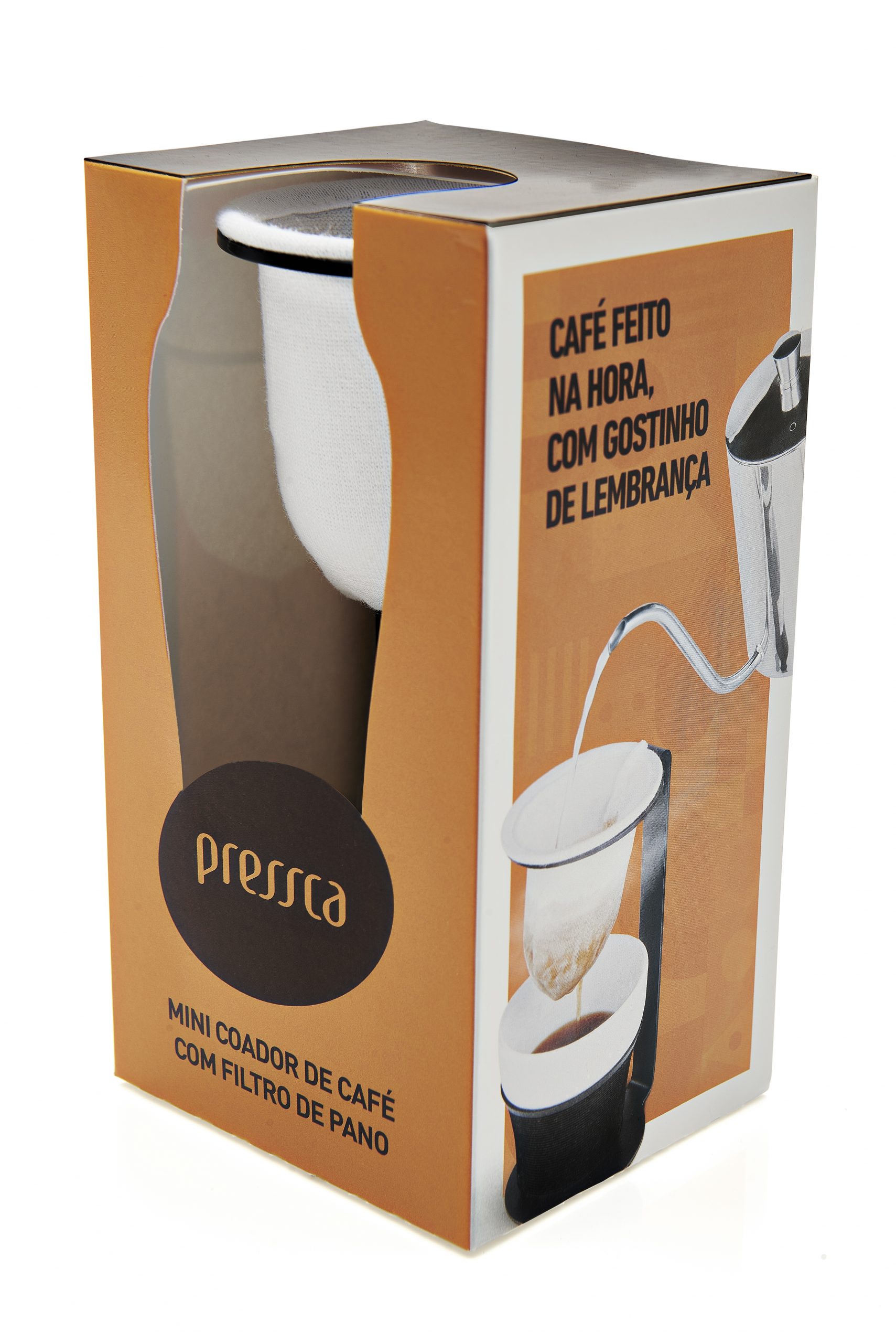PRESSCA MINI COFFEE STRAINER WITH CLOTH FILTER