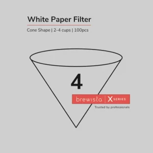 Brewista - Cone-Shaped FSC-Certified Two-Sided Crepe Paper #4 Coffee Filters